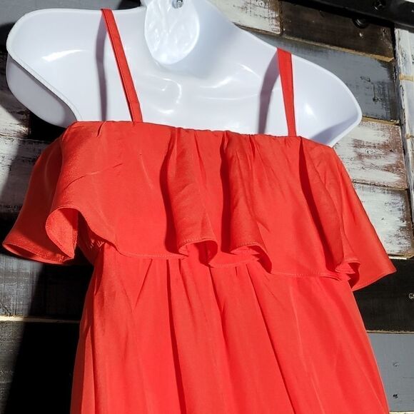 Red Spaghetti Strap High-low Salsa Dress Size XS - Picture 6 of 9